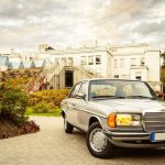 Przód mercedesa 200 w123 auta do ślubu Białystok