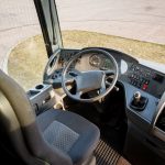 Kokpit kierowcy w busie setra 416 hdh Białystok