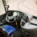 Kokpit kierowcy w mercedesie tourismo do przewozu osób Białystok